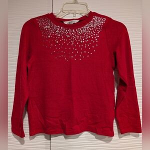 H&M Red Kids Sweater with Silver Accents